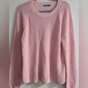 J Mclaughlin Pink  Sweater Size Xl  Cotton Nylon Lighweight Fall